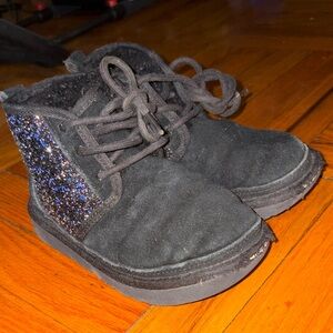 UGG Kids Black Sparkle Boots